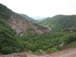Back view from the top of the dam