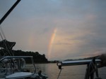 Finally, a rainbow and the weather improves significantly