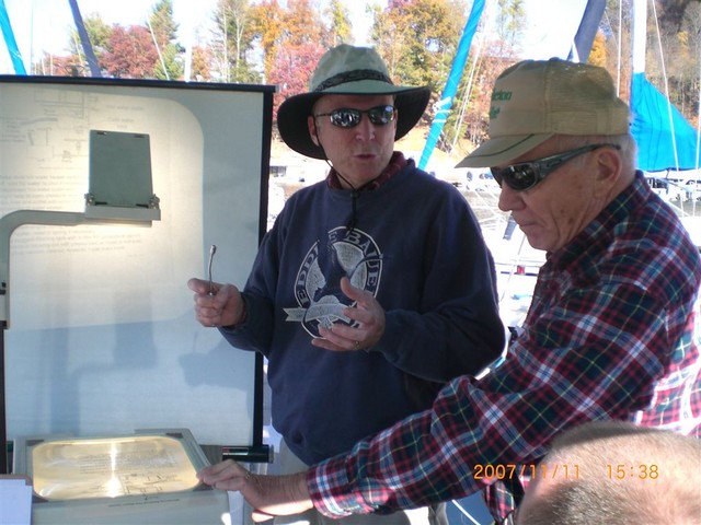 Winterization workshop at sailboat dock led by John Middaugh (pictures submitted by Clarke Lucas)