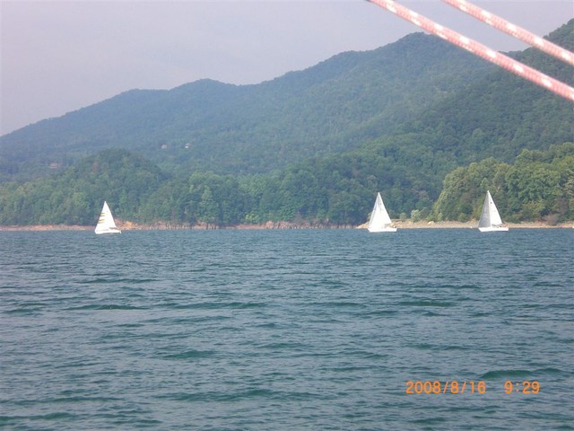 3 lead boats heading for finish line (picture submitted by Clarke Lucas)