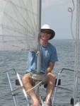 Rob Fannon on bow of Last Wish