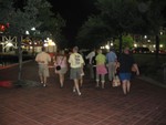 WLSC members returning from restaurant