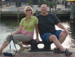 Jan and Dave Bryson, shore leave, Baltimore Inner Harbor