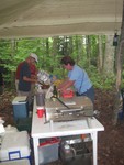Setting up for lunch