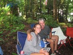 Elizabeth and Bobby Linebarger waiting for dinner..