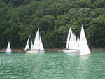 The race on Sunday, mark had drifted almost to west shore close to dam