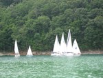 The race on Sunday, mark had drifted almost to west shore close to dam