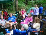guests enjoying Pig Roast