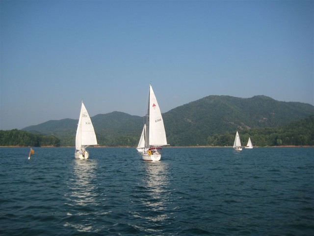 and they're off to the island!