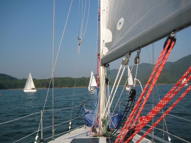 and they're off to the island!