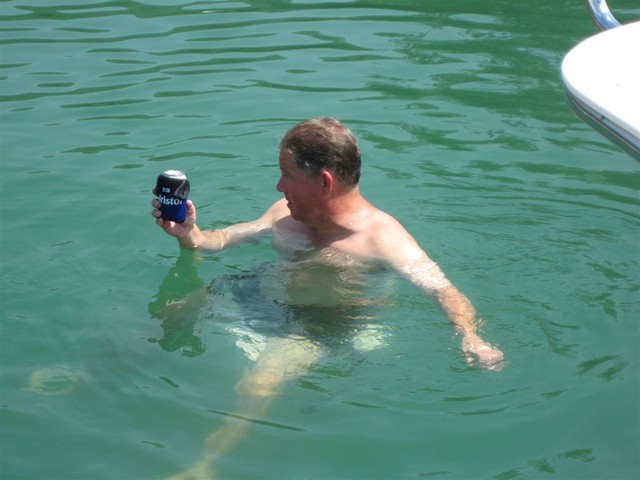 after the race, relaxing