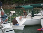 no dirt on the boat please!