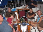 on the boats after picnic for overnighter..