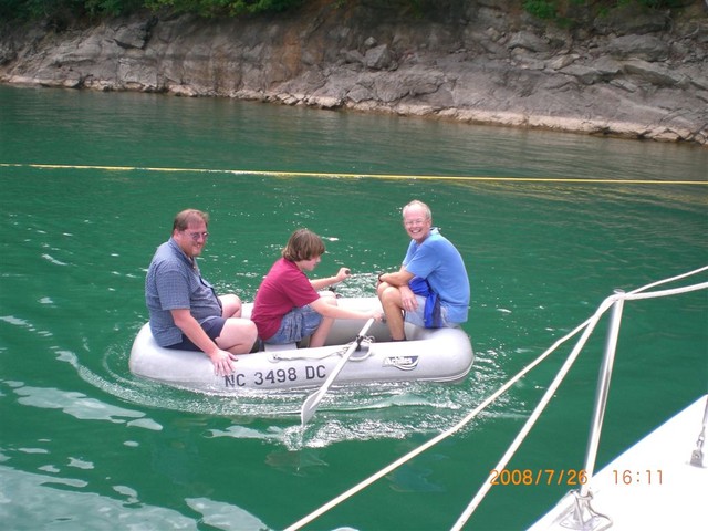Bill's water taxi service, one stop service from WLSC fleet to dam..
