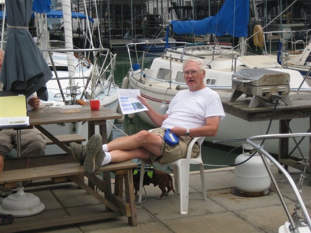 Before the race, Captain Lucas concerned because his boat left off Race Captain's list