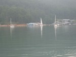 Boats leaving Lakeshore Marina for the start line