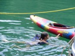 swimming is always a nice way to spend the day at anchorage!