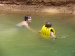 swimming is always a nice way to spend the day at anchorage!