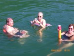 Another type of raft up, cooling down between failed race and fish fry (Picture from C. Lucas)