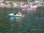 Pirates attempt to board boat in Lakeshore harbor.. (Picture from C. Lucas)