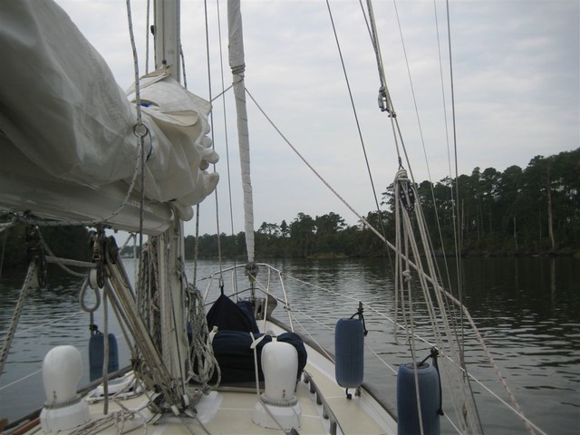 Adams Creek-inner coastal waterway to Beaufort