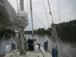 Adams Creek-inner coastal waterway to Beaufort