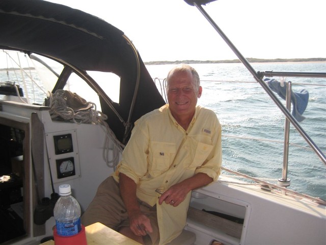 James, at anchor, Cape Lookout