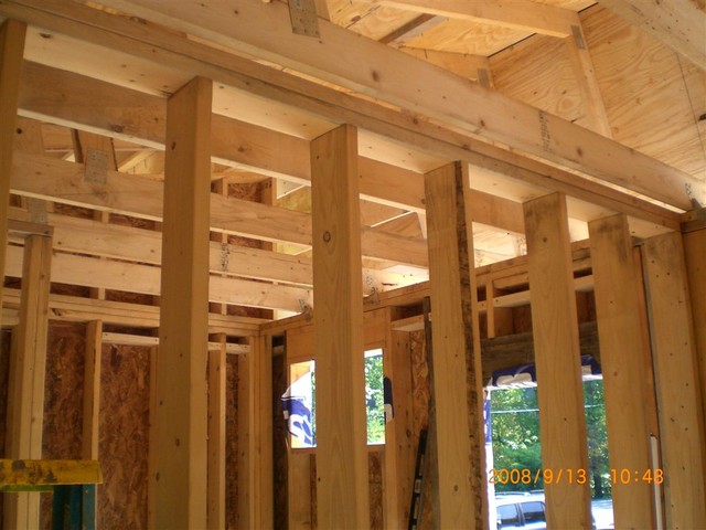 Lots of progress, walls up on inside! [Clarke Lucas' picture]