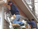 Dave Neil and James Little making progress on east side [picture from C. Lucas, Nov 9]