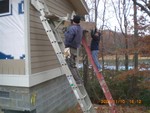 Taking things down for day [picture from C. Lucas, Nov 9]