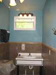 inside shower room towards back of women's bathroom, view to left, June 7, 2009