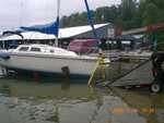 getting boat on trailer