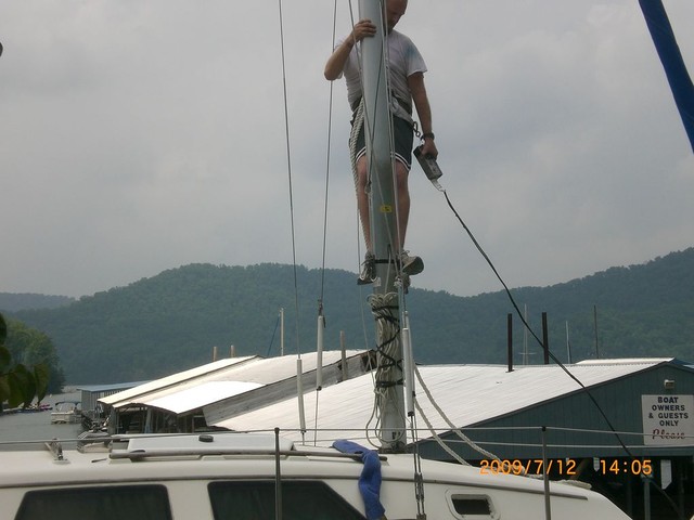 lifting himself up