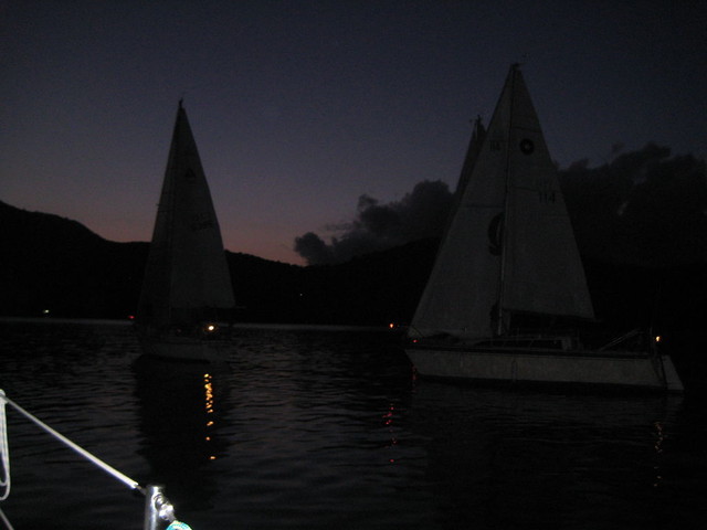 Night racing and sailing, just watch out for the bass boats!