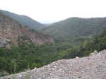 view towards back side of dam facing Wilbur Lake