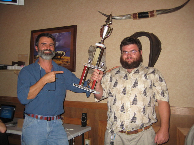Racing Award, Dasher, captain and crew, Commodore's Cup trophy, on display Captains' Table