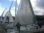 Drying the sails out, day after race, picture from C. Lucas