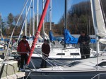Getting boats ready for race!