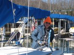 Getting boats ready for race!