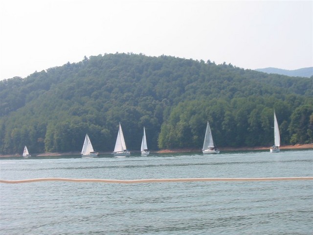 The fleet on the east side of island (Photo by Clarke Lucas)