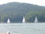 The fleet on the east side of island (Photo by Clarke Lucas)