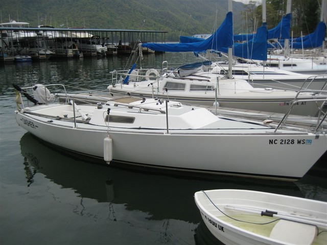 Looks like John McMillan's J22 to me. I notice his slip mate's out sailing ;^)