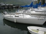 Looks like John McMillan's J22 to me. I notice his slip mate's out sailing ;^)