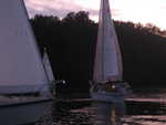 race started in Lakeshore Marina tireline at 8:55 PM
