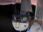 and there off to a slow, crowded start, all boats at same time