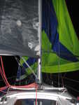 spinnaker helped a little when upwind mark turned into run/broad reach