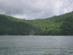 Starting Line Mark Looking South to North, set in about 100-120 ft of water, N 36 19.077', W 82 06.299'