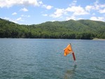 Island Mark, Looking North to South, set in 60 ft of water N 36 19.632', W 82 05.090'