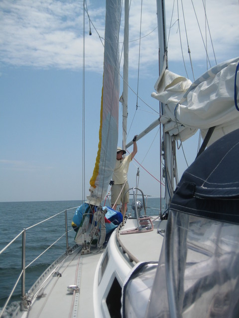 Inaugural spinaker launch, Brysons and Littles off shore sailing from North Edisto River to Charleston, SC