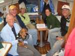 Captains' Meeting down below in Wild Blue Yonder where it's dry and warm..